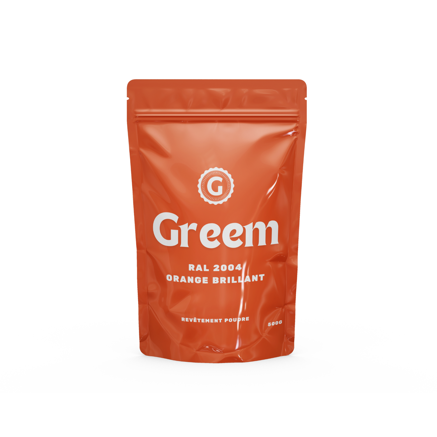Nos peintures thermolaquées RAL 2004 Orange Brillant - 500g - Greem