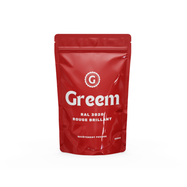 Nos peintures thermolaquées RAL 3020 Rouge Brillant - 500g - Greem