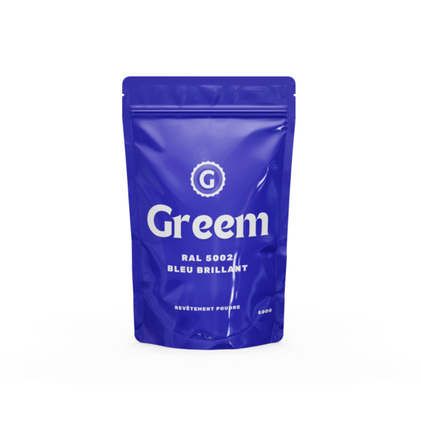 Nos peintures thermolaquées RAL 5002 Bleu Brillant - 500g - Greem