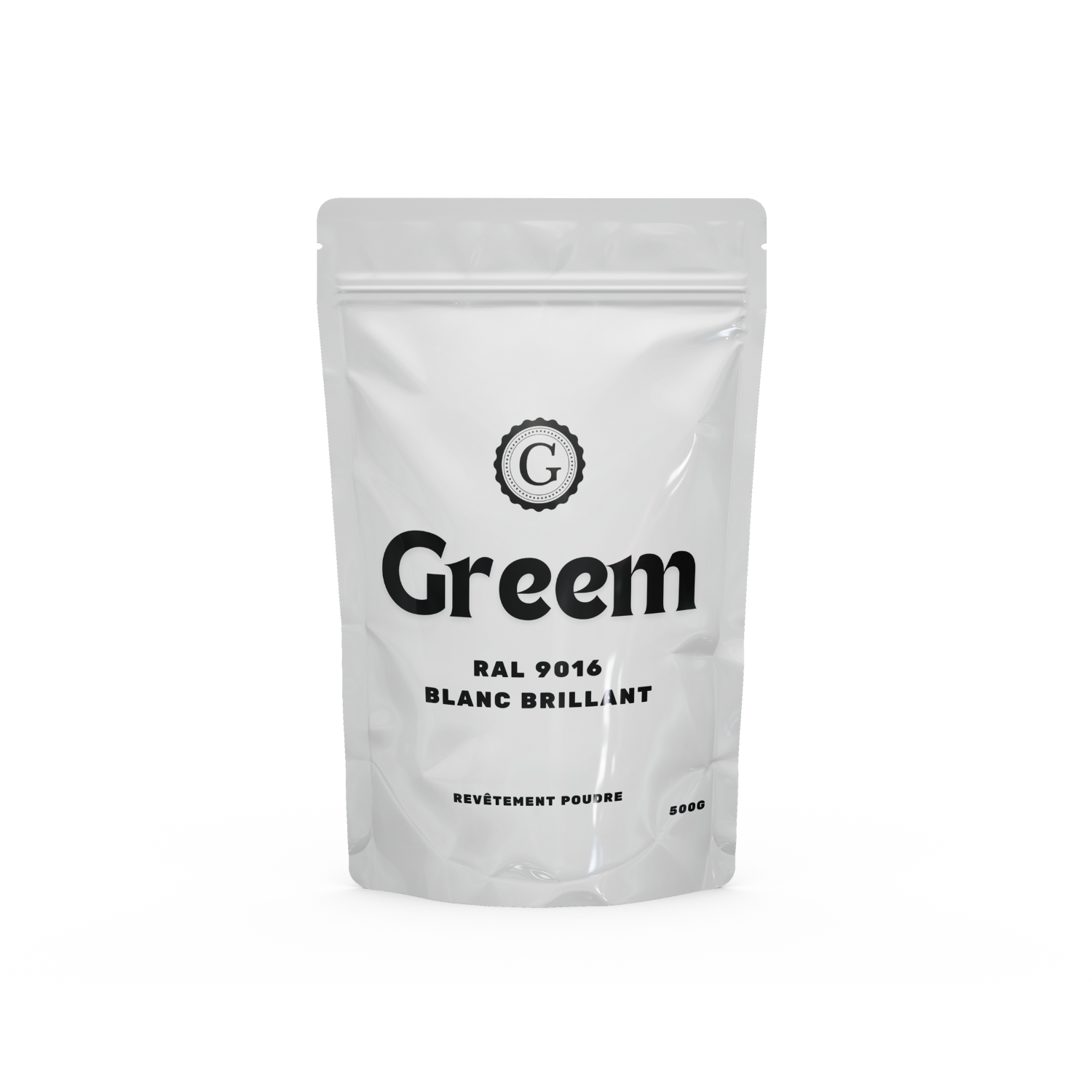 Nos peintures thermolaquées RAL 9016 Blanc Brillant - 500g - Greem