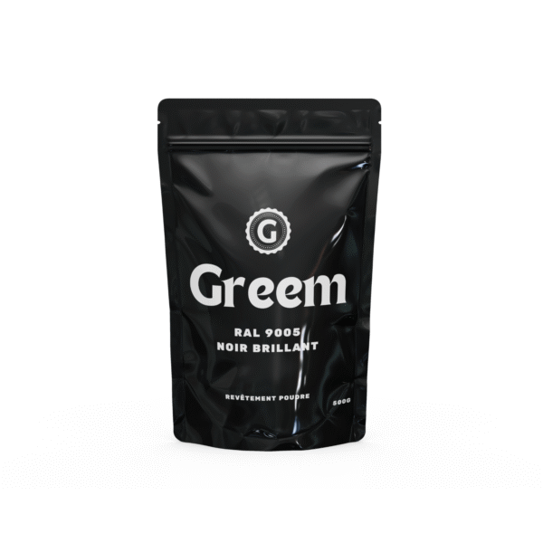 Nos peintures thermolaquées RAL 9005 Noir Brillant - 500g - Greem
