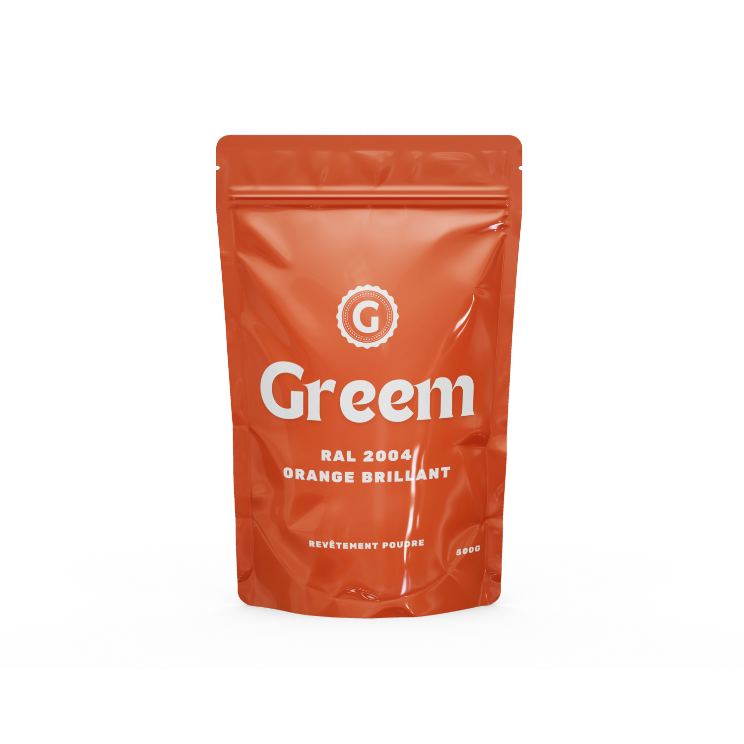 Peinture Poudre Thermolaquage RAL 2004 Orange Brillant - 500g - Greem