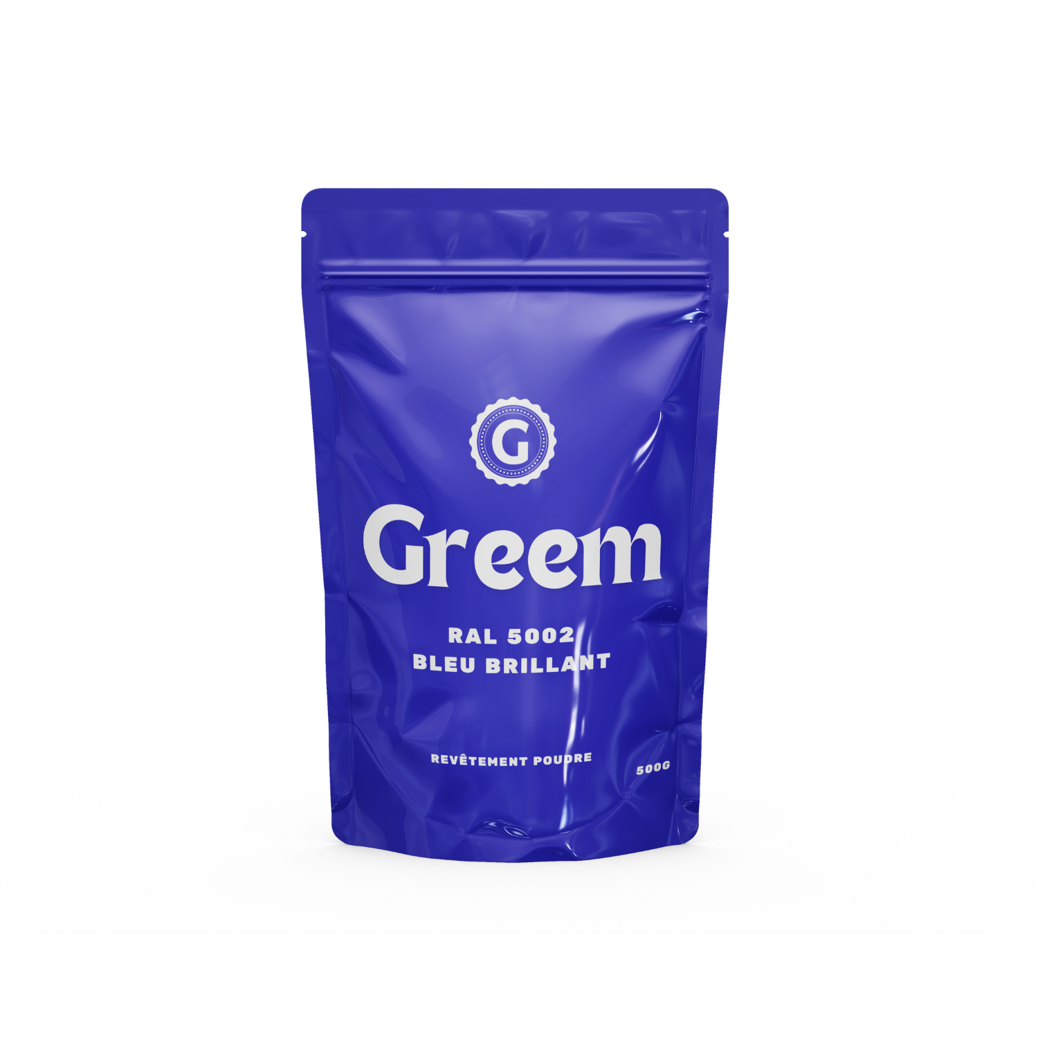 Peinture Poudre Thermolaquage RAL 5002 Bleu Brillant - 500g - Greem