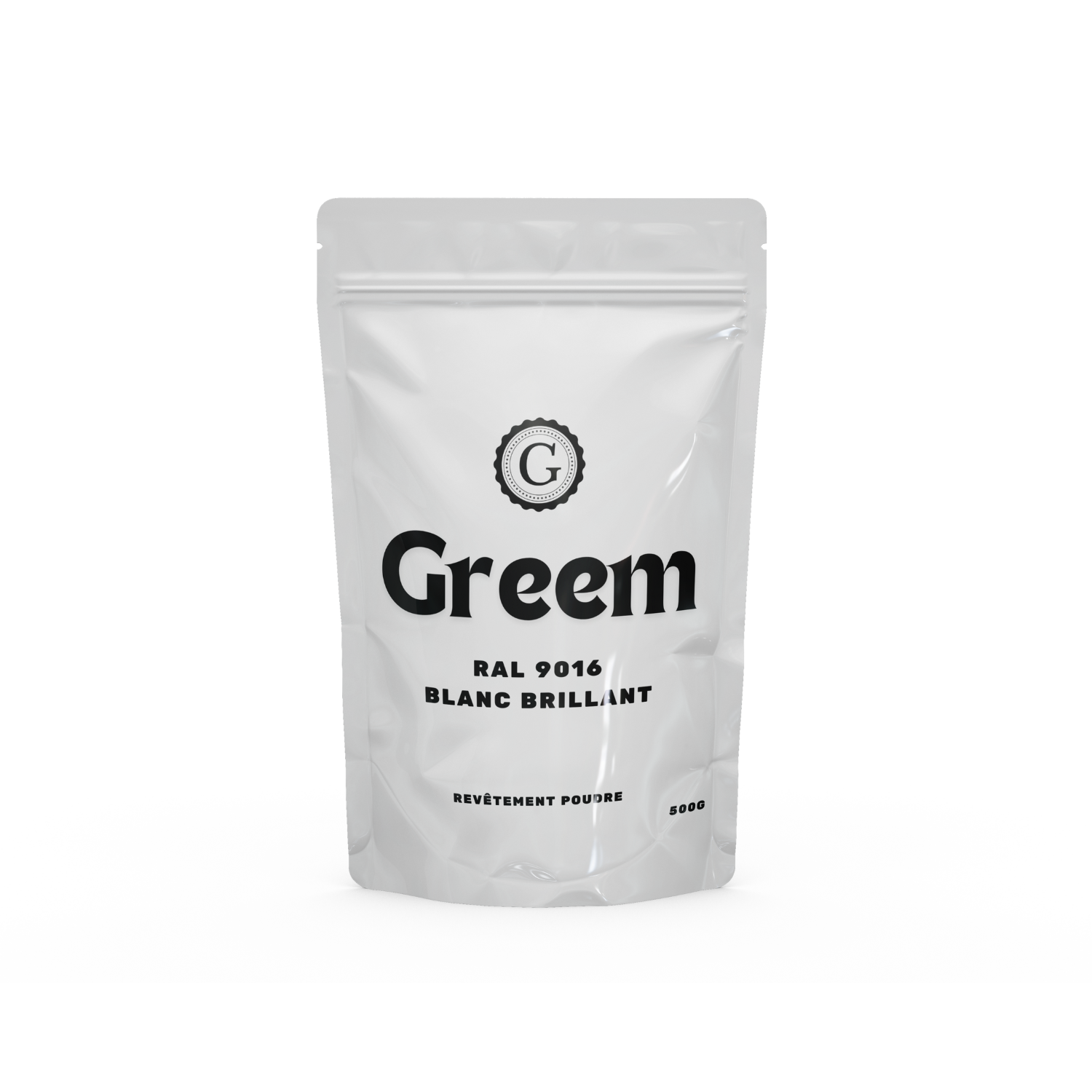 Peinture Poudre Thermolaquage RAL 9014 Blanc Brillant - 500g - Greem